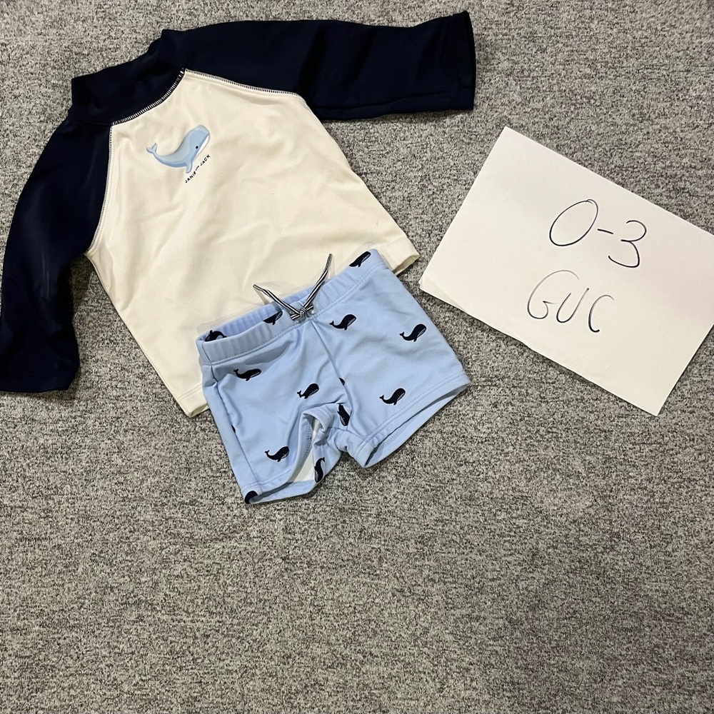 Janie and Jack baby boy swim 🐳